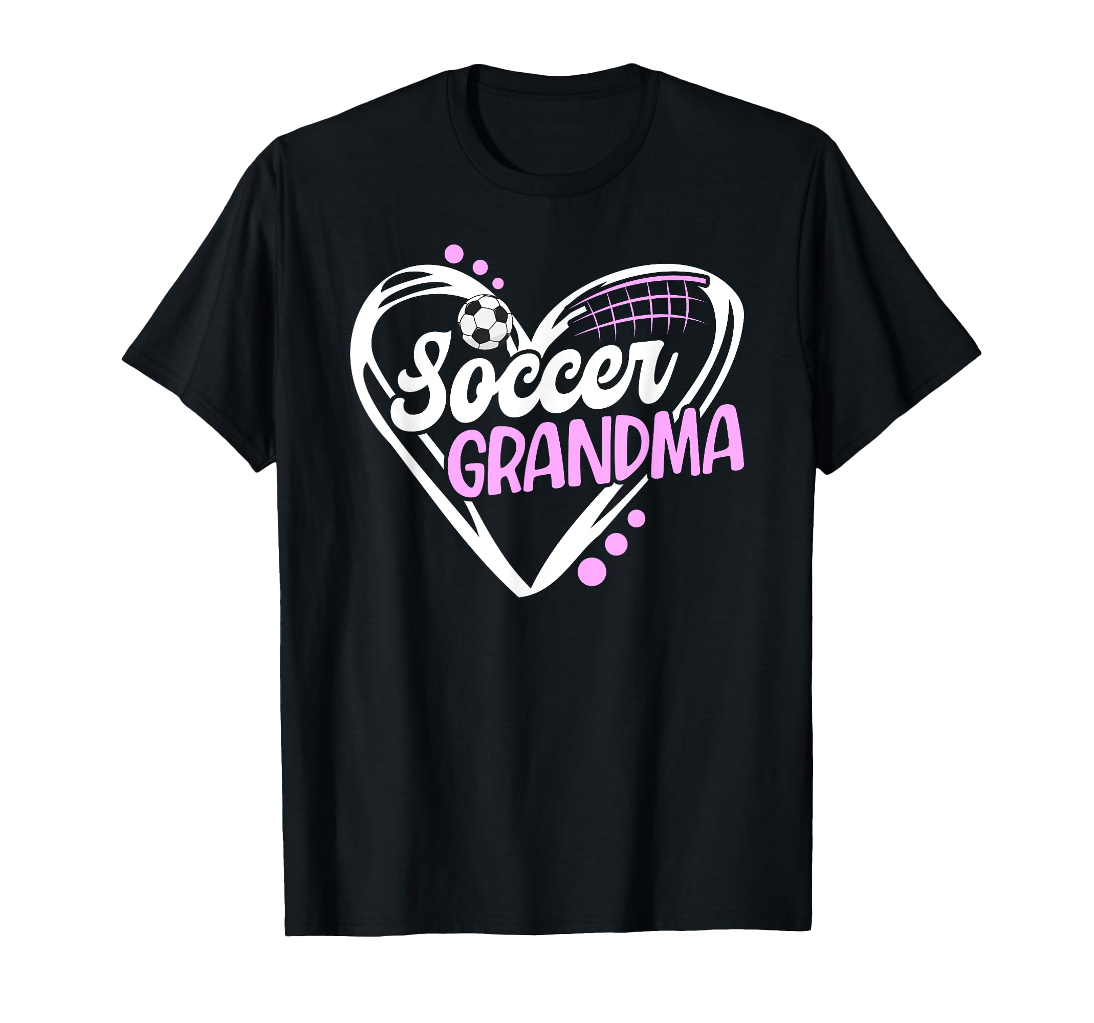 Soccer Grandma Heart Grandma T-Shirt - Casual Everyday Wear for Adults