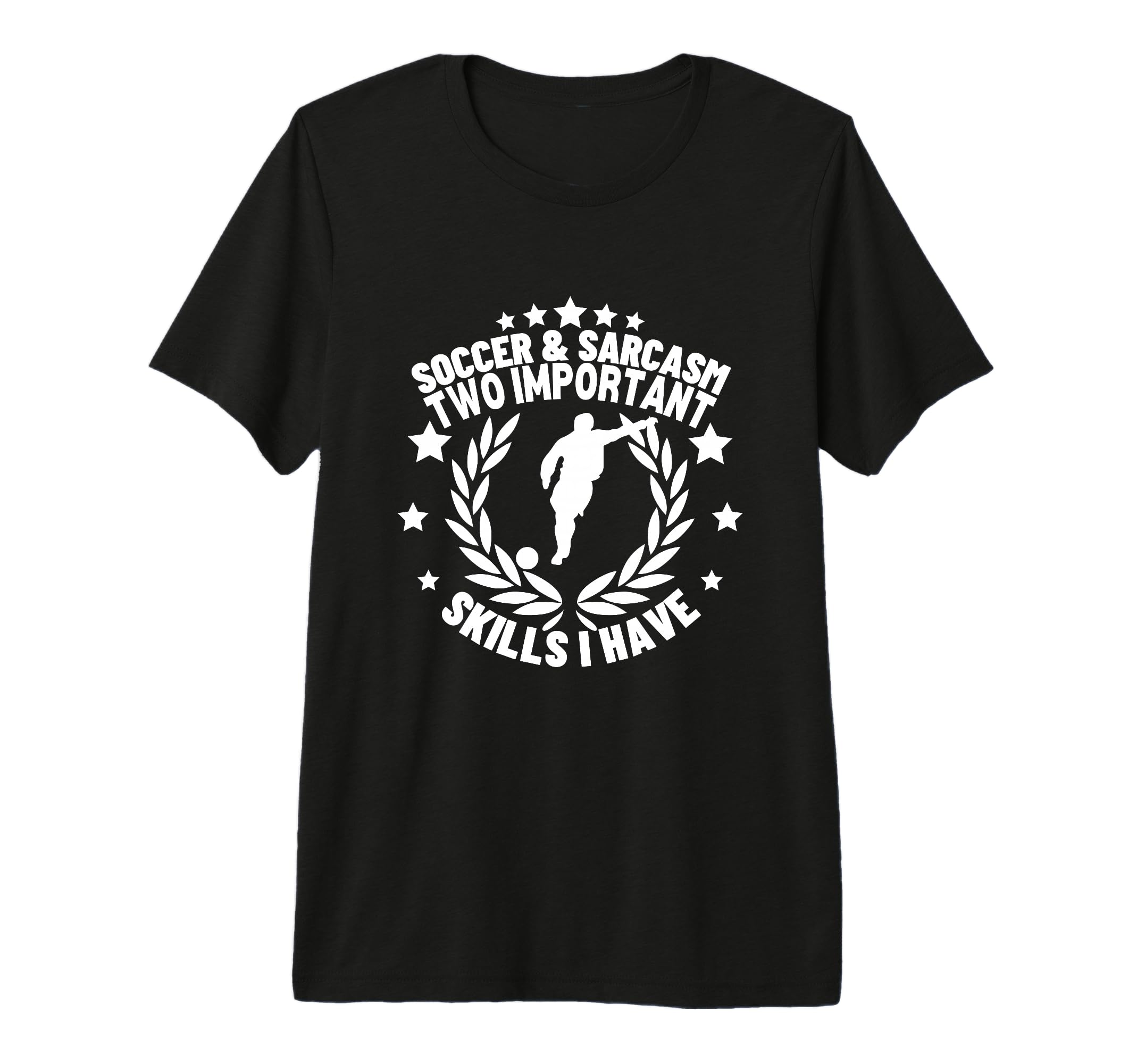 Soccer And Sarcasm Funny Soccer Player T-Shirt - Custom Art Print Unisex