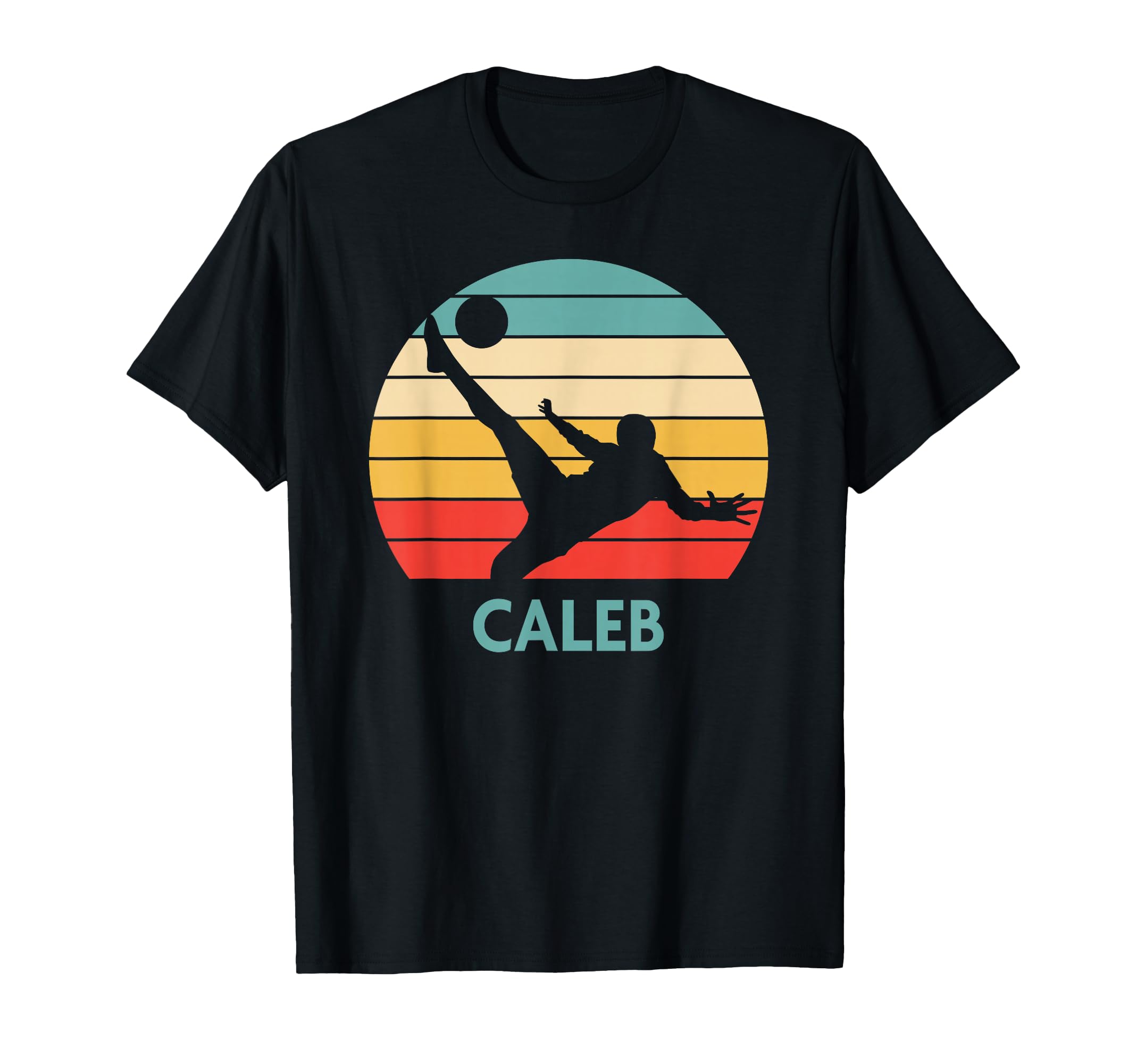 Caleb Name Gift Personalized Soccer T-Shirt - Aesthetic Graphic for Adults