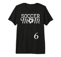 Soccer Mom Jersey Number 6 Favorite Player T-Shirt - Trendy Graphic Unisex