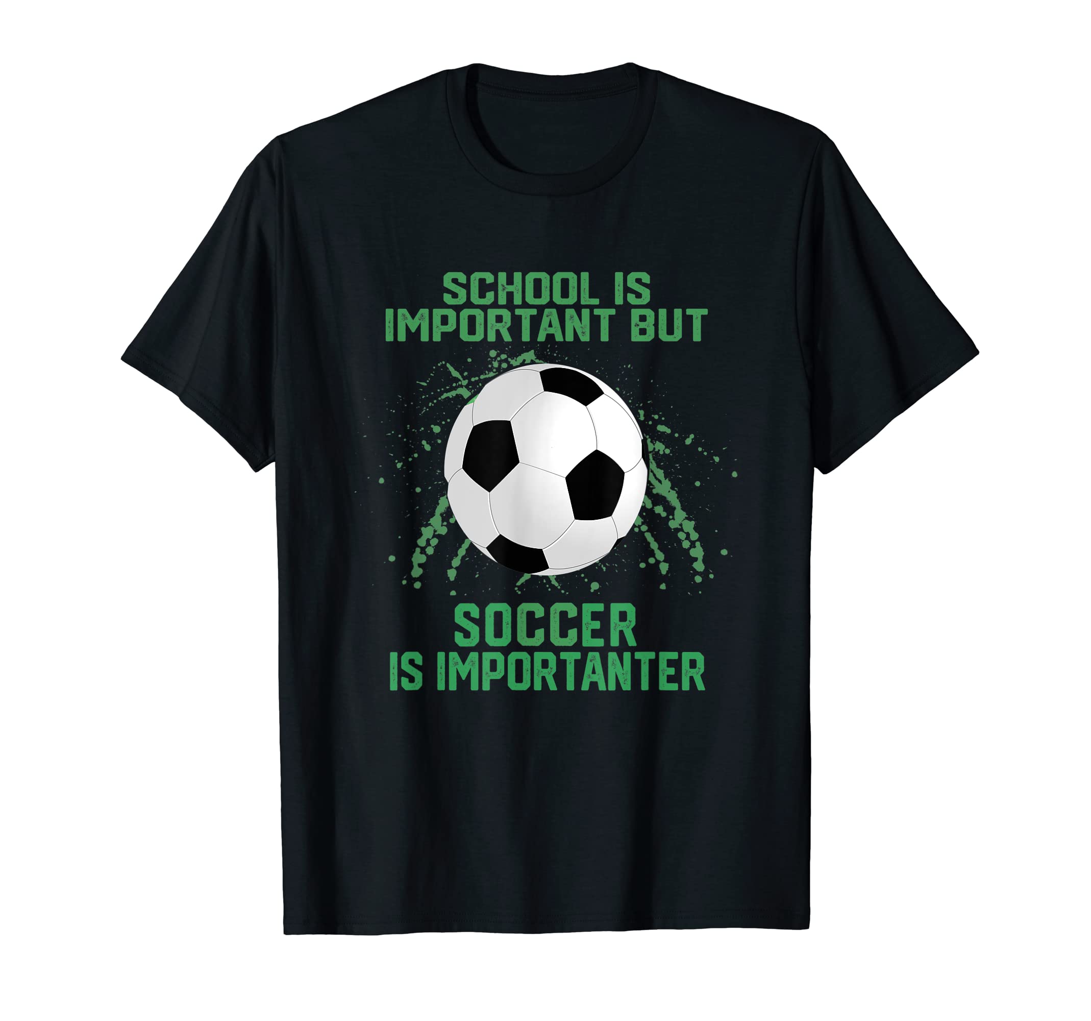School Is Important But Soccer Is T-Shirt - Custom Art Print Men Women