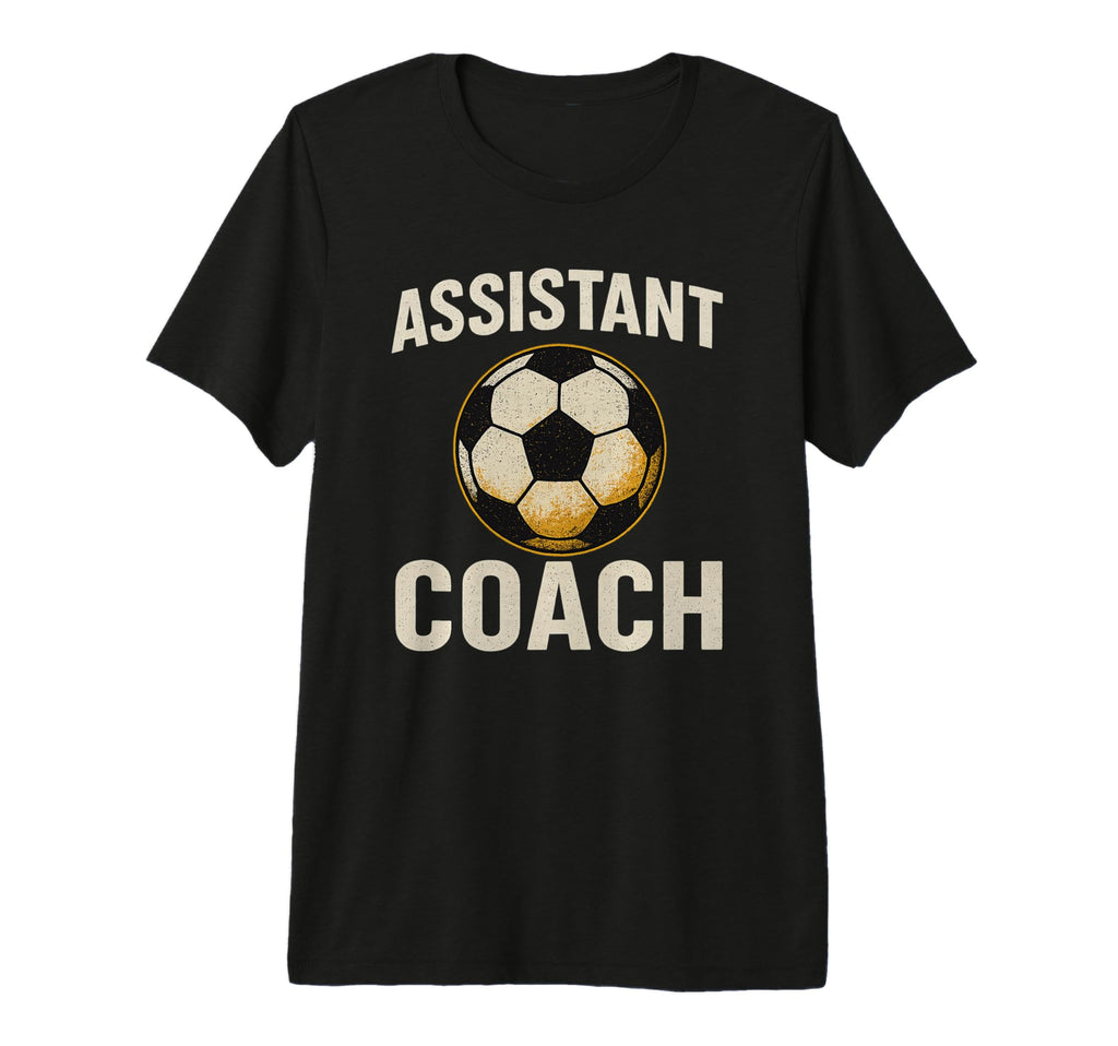 Assistant Soccer Coach Distressed T-Shirt - Streetwear Style for Adults