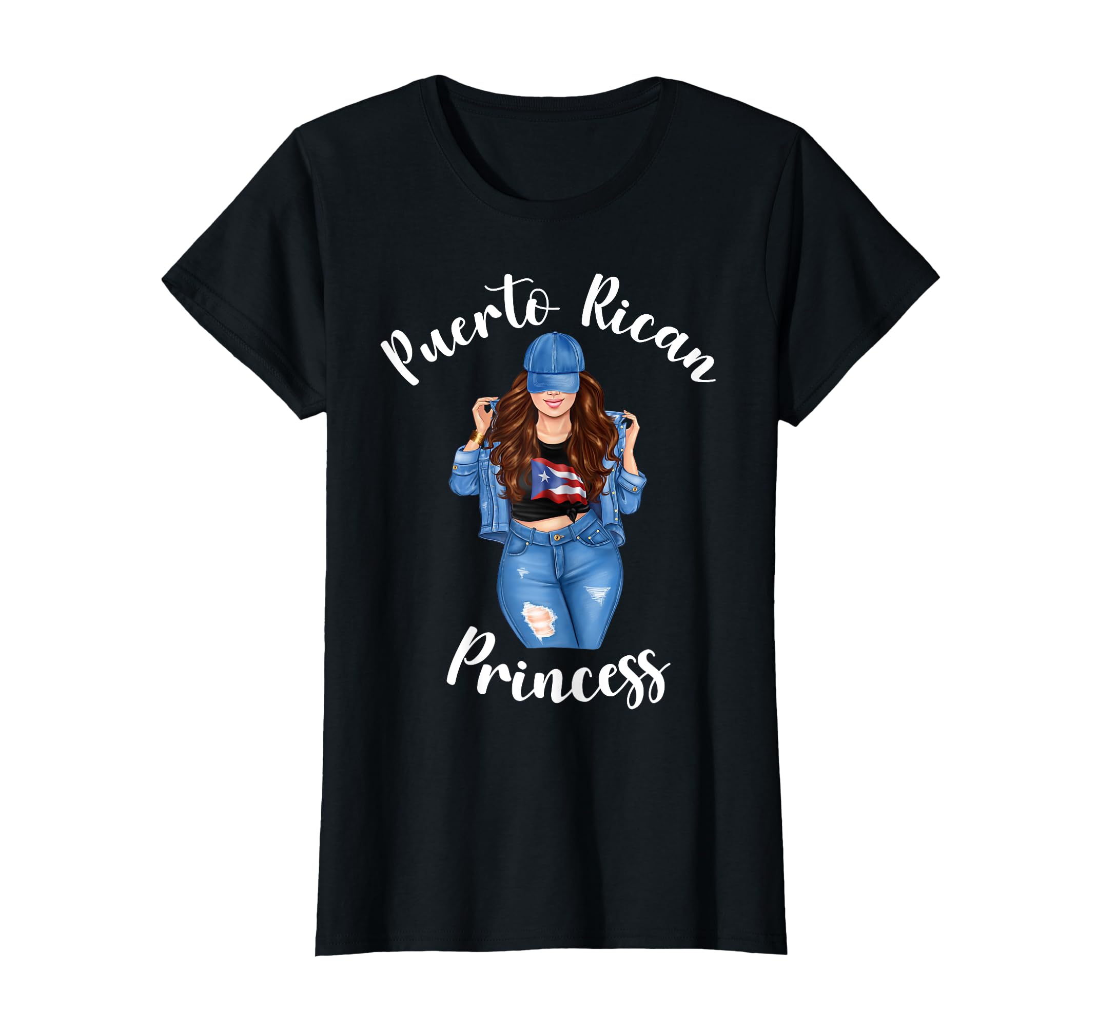Puerto Rican Princess Latin Pride Proud T-Shirt - Unique Graphic for Adults