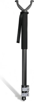 Shooting Stick with V Yoke, 22-62 inches Adjustable Aluminum Shooting Monopod for Hunting Rifles