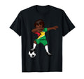 Dabbing Soccer Guyana Guyanese T-Shirt - Novelty Apparel for Adults