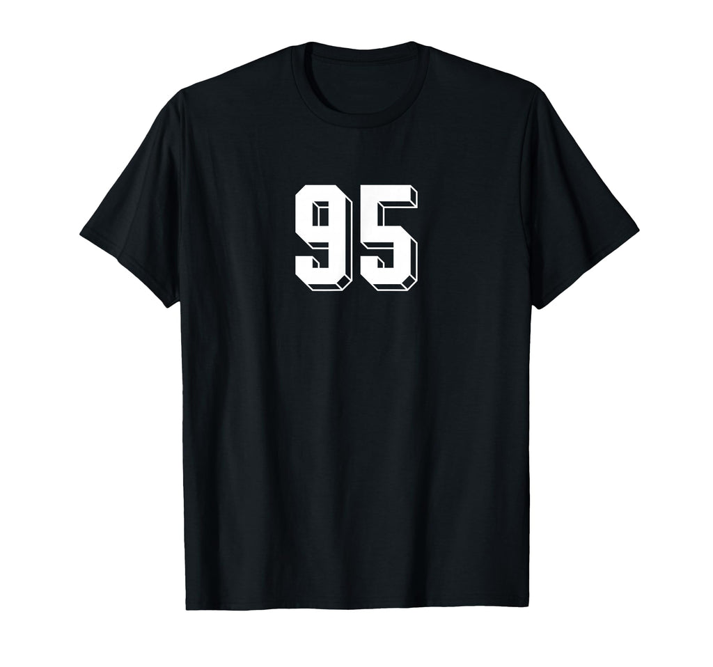 Number 95 80S 90S Soccer Team Jersey T-Shirt - Novelty Apparel Unisex
