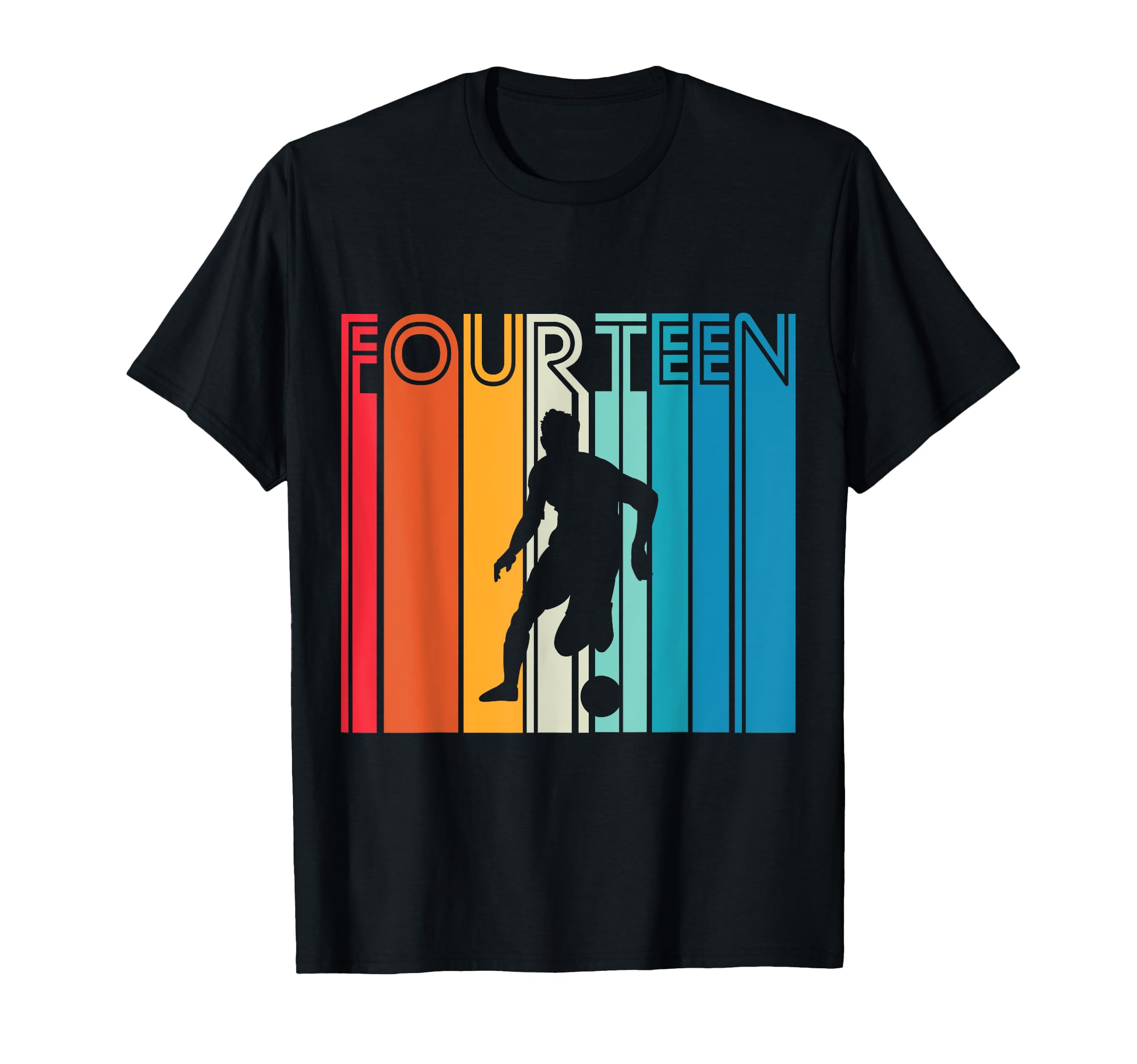 14 Years Soccer Gift 14Th Birthday T-Shirt - Streetwear Style Unisex