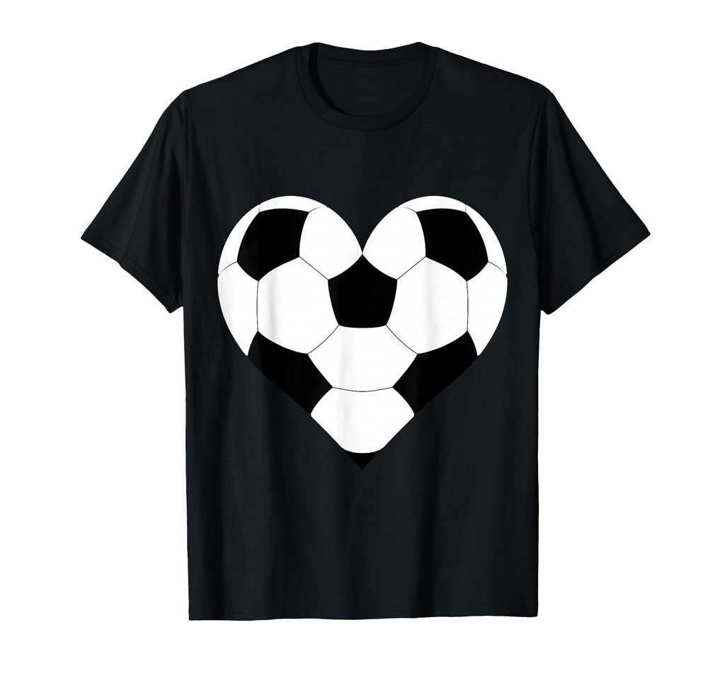 Soccer Fan Or Player Football Lover Heart T-Shirt - Custom Art Print Unisex