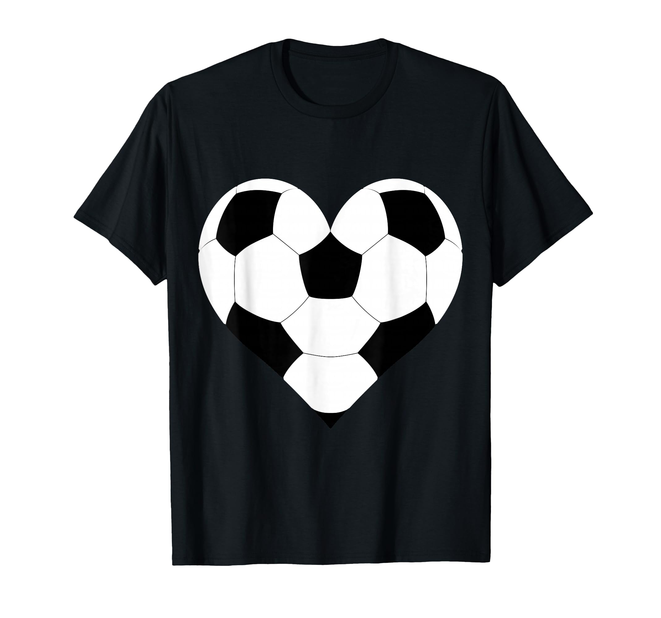 Soccer Fan Or Player Football Lover Heart T-Shirt - Custom Art Print Unisex