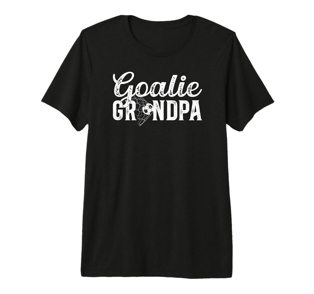 Mens Soccer Goalie Grandpa Soccer T-Shirt - Casual Everyday Wear Men Women