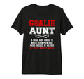 Hockey Goalie Aunt Hockey Keeper Aunt T-Shirt - Novelty Apparel Unisex