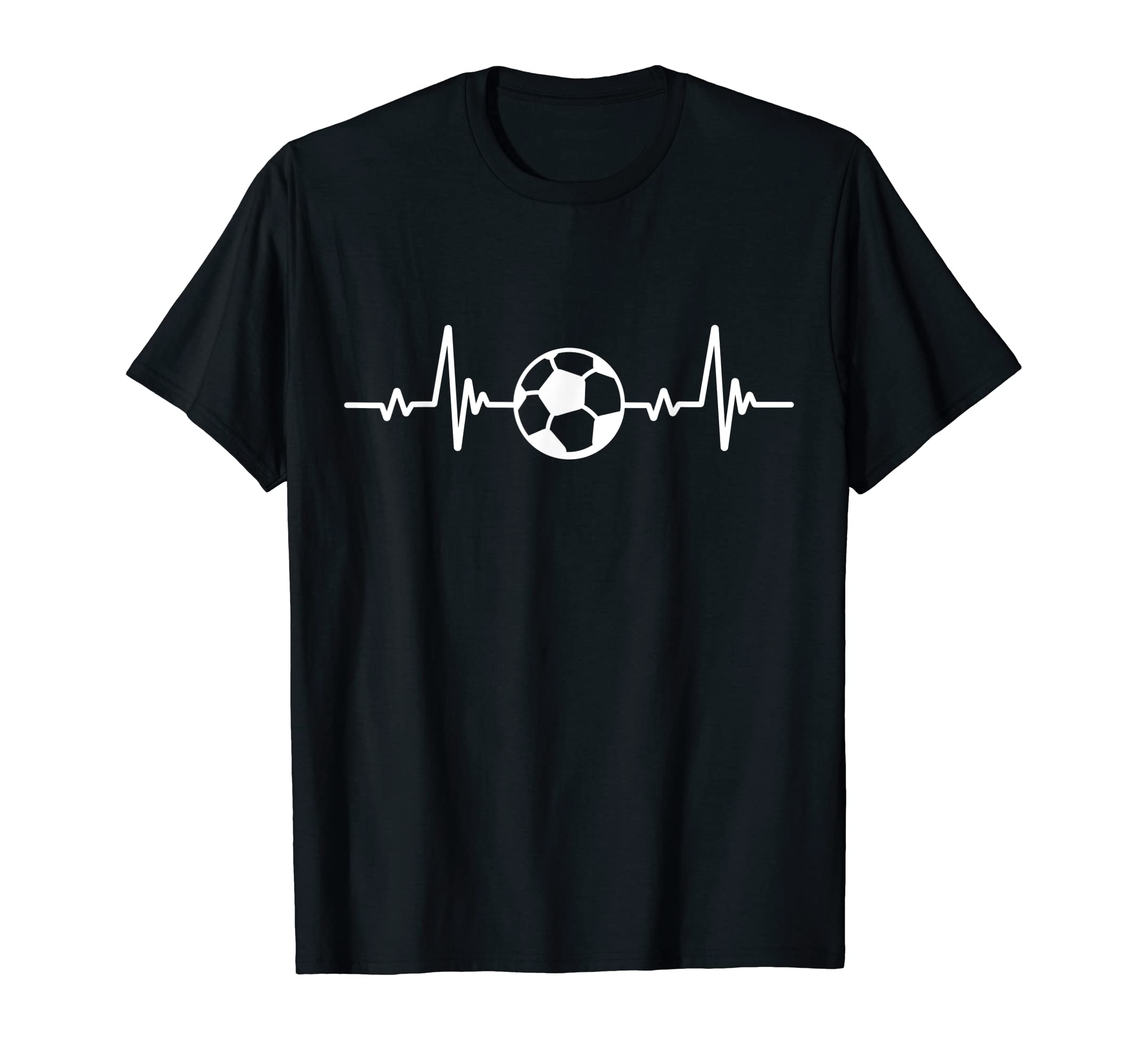 Soccer Football Heart Beat Sport T-Shirt - Streetwear Style for Adults