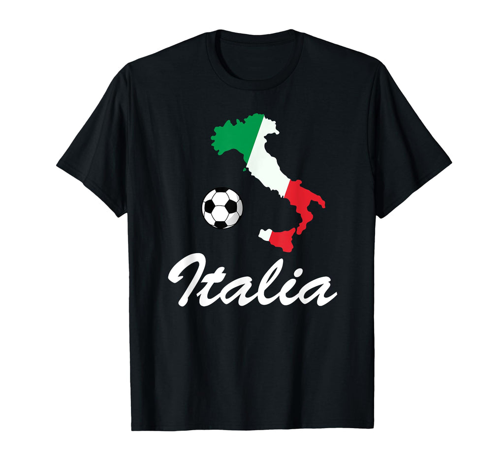 Italy Map Football Forza Azzurri Italian T-Shirt - Aesthetic Graphic Unisex