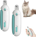 Celery Pets Nail Clippers, Adjustable Claw Clippers for Cats, Round-Hole Trimmer with Dust Storage, Safe Pet Claw Clipper Grooming Tool, Adjustable Nail Cutter for Small Large Cat/Dog (2*Blue)