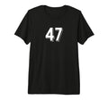 Number 47 80S 90S Soccer Team Jersey T-Shirt - Fun Novelty Design Unisex