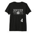 Number 4 Soccer Mom Mothers Day 4 T-Shirt - Custom Art Print Men Women