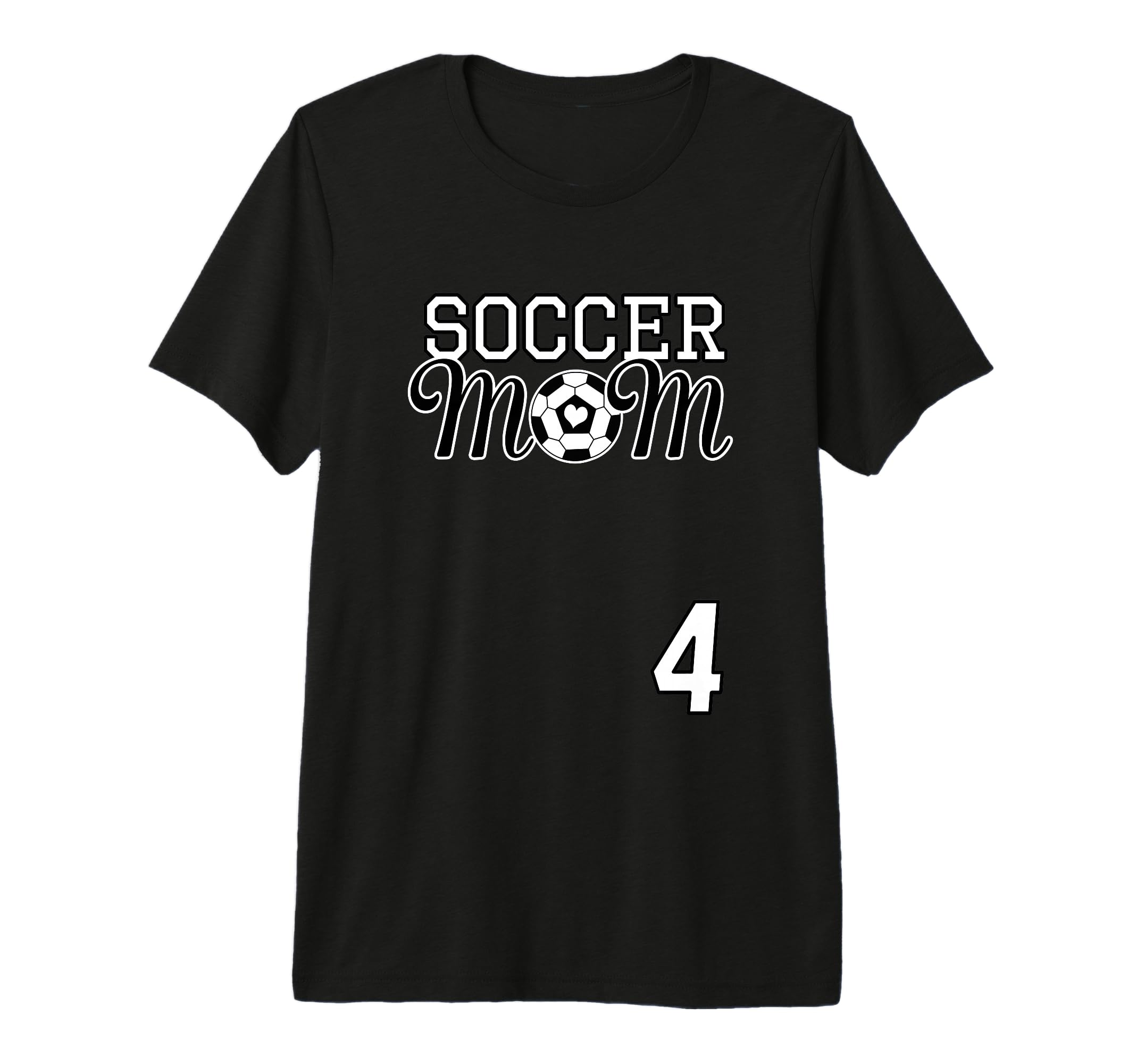 Number 4 Soccer Mom Mothers Day 4 T-Shirt - Custom Art Print Men Women