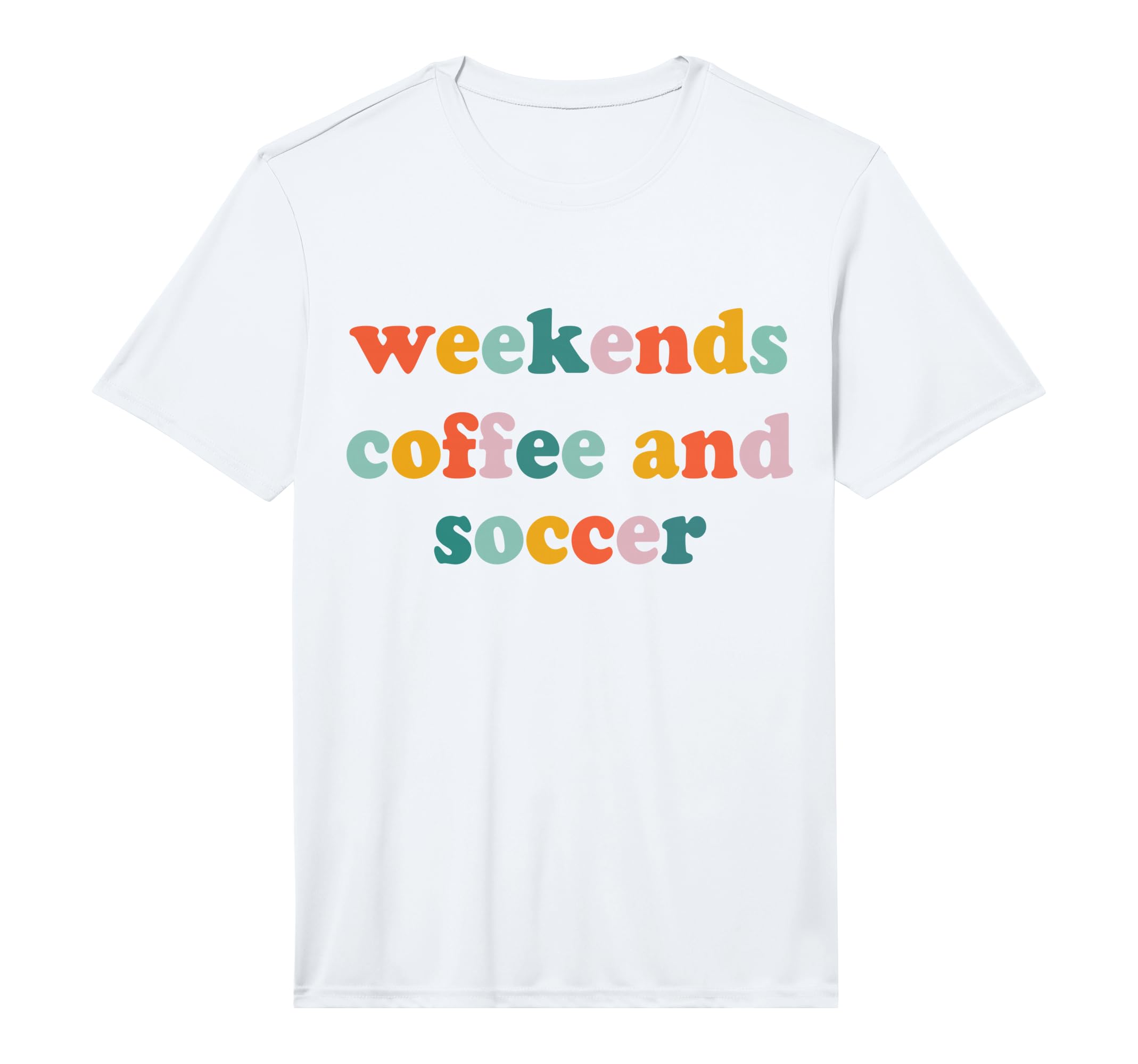 Weekends Coffee And Soccer Soccer T-Shirt - Custom Art Print for Adults