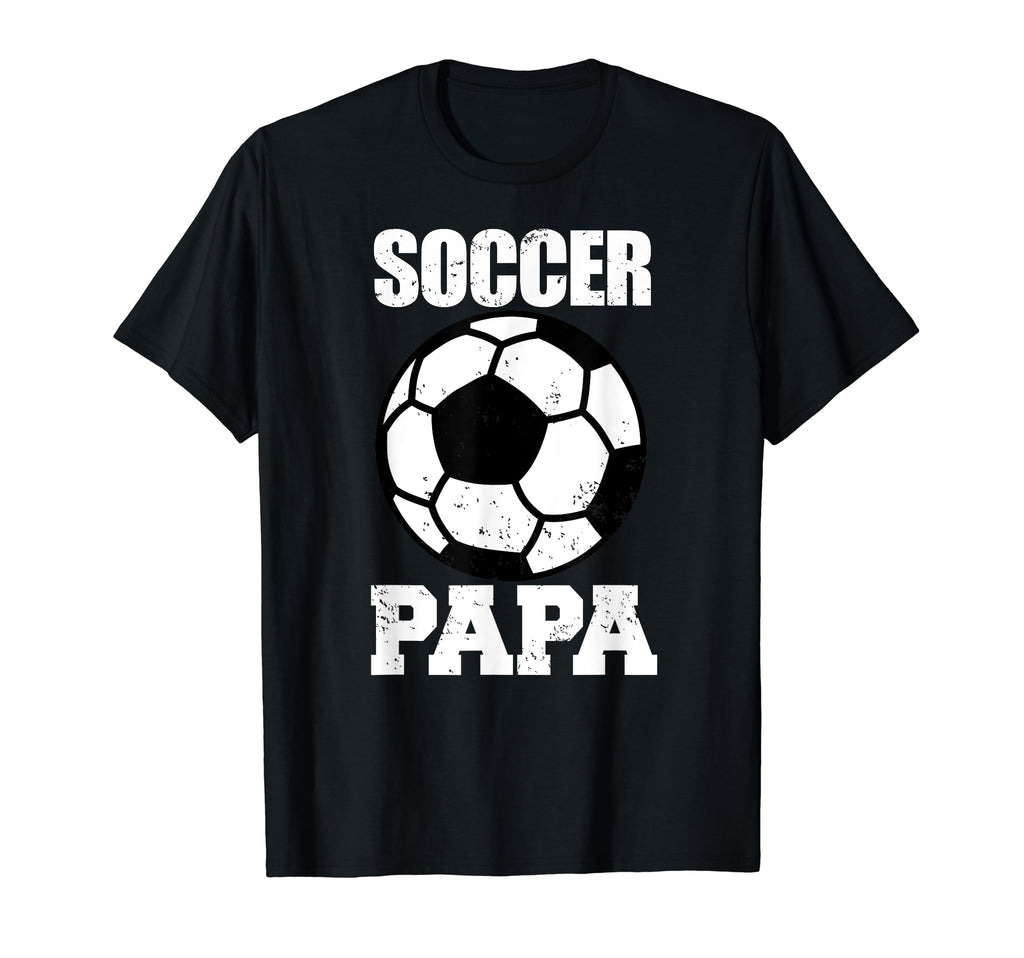 Soccer Papa Funny Soccer Player Papa T-Shirt - Fun Novelty Design Men Women