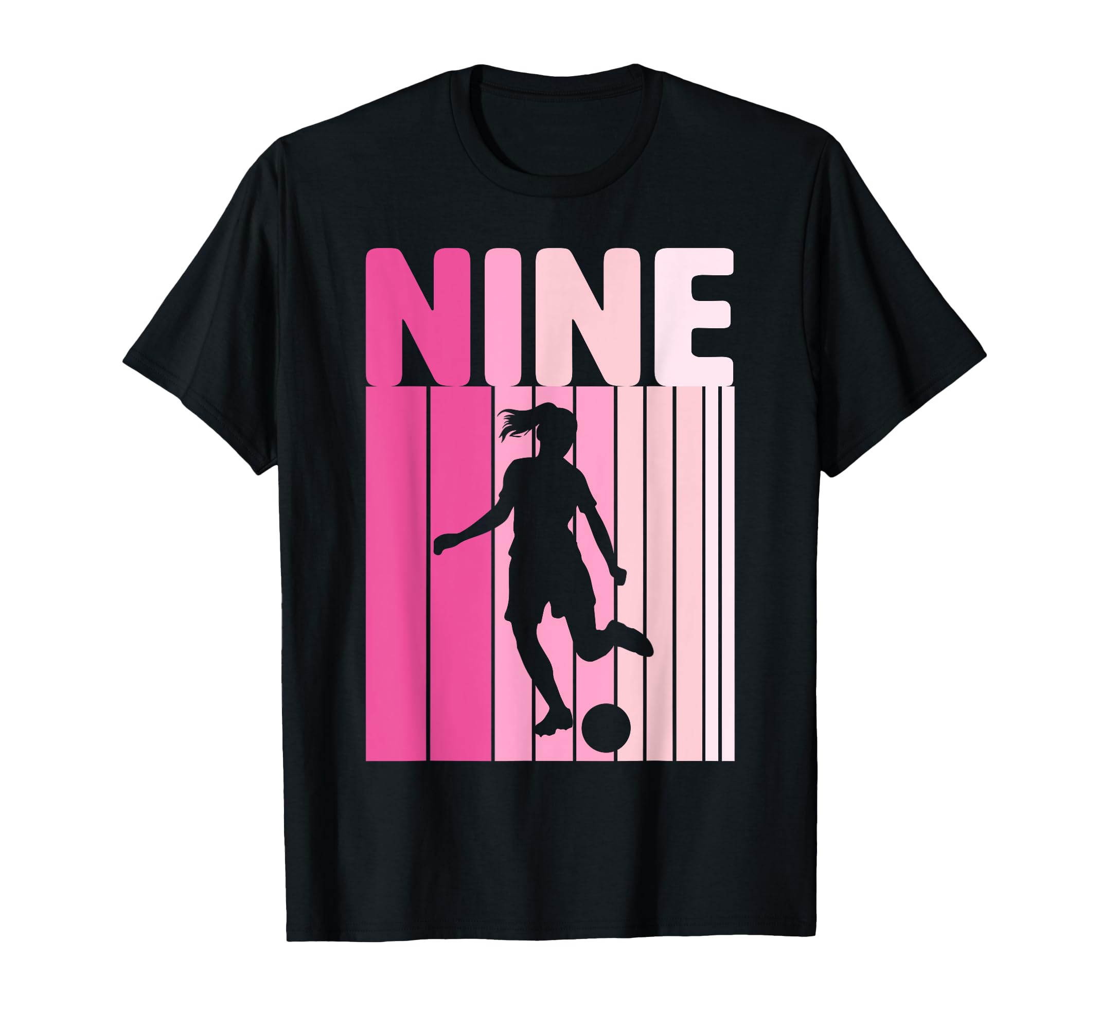 Nine Soccer 9Th Bday Party 9 Years Old T-Shirt - Streetwear Style Men Women
