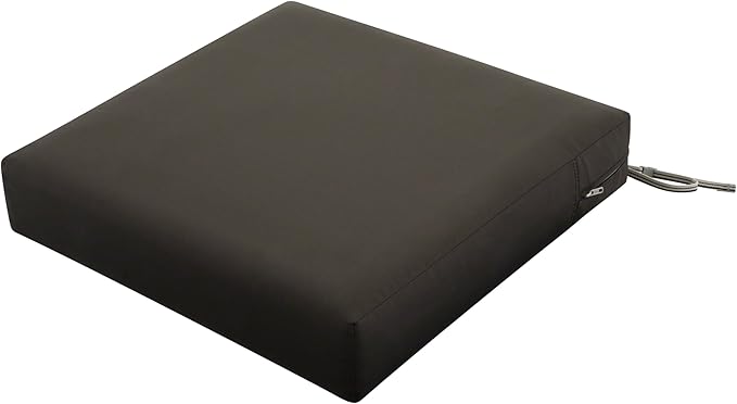 Classic Accessories Ravenna Water-Resistant Patio Lounge Chair/Loveseat Cushion, 25 x 27 x 5 Inch, Espresso
