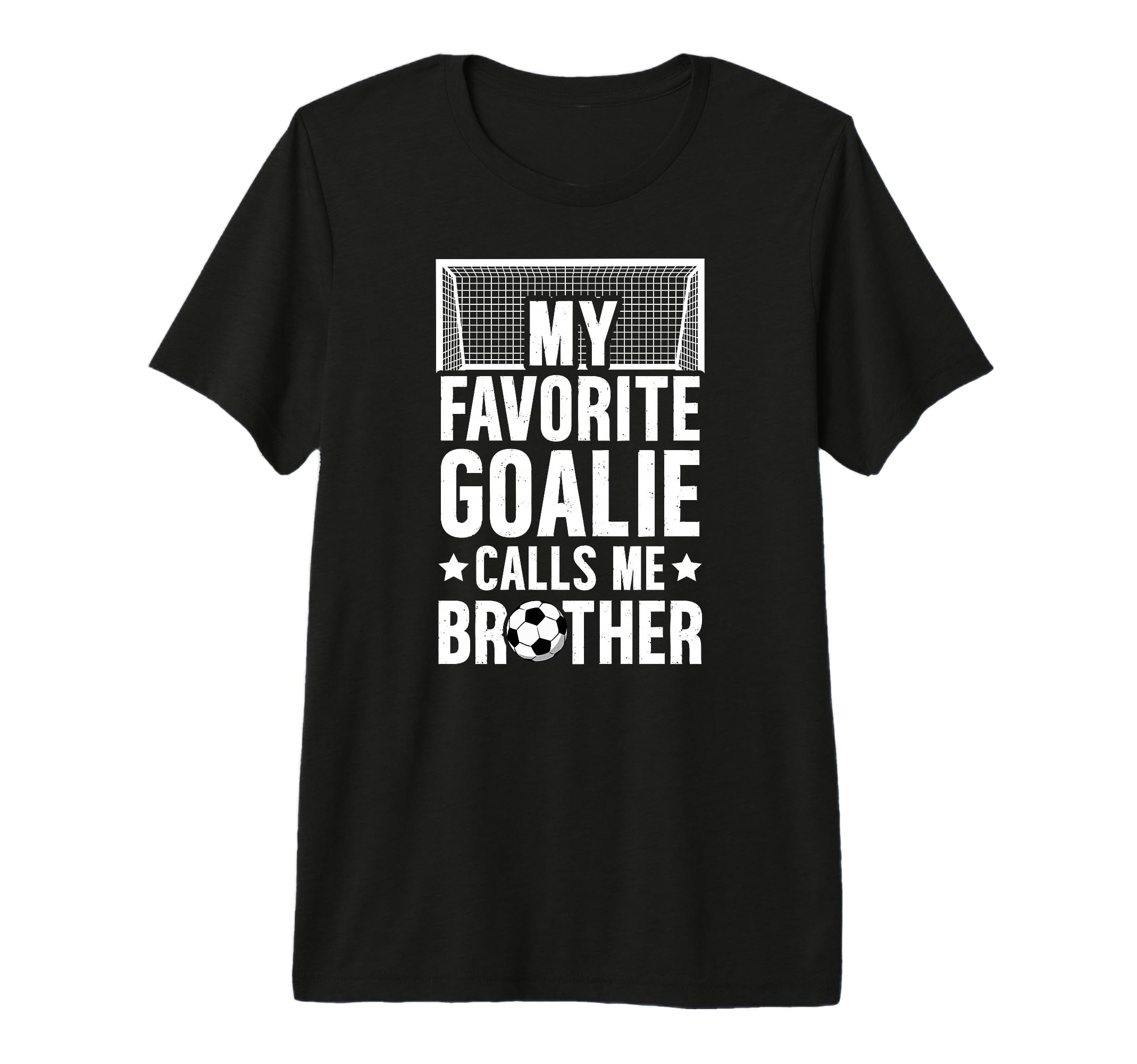 My Favorite Soccer Goalie Brother T-Shirt - Fun Novelty Design for Adults