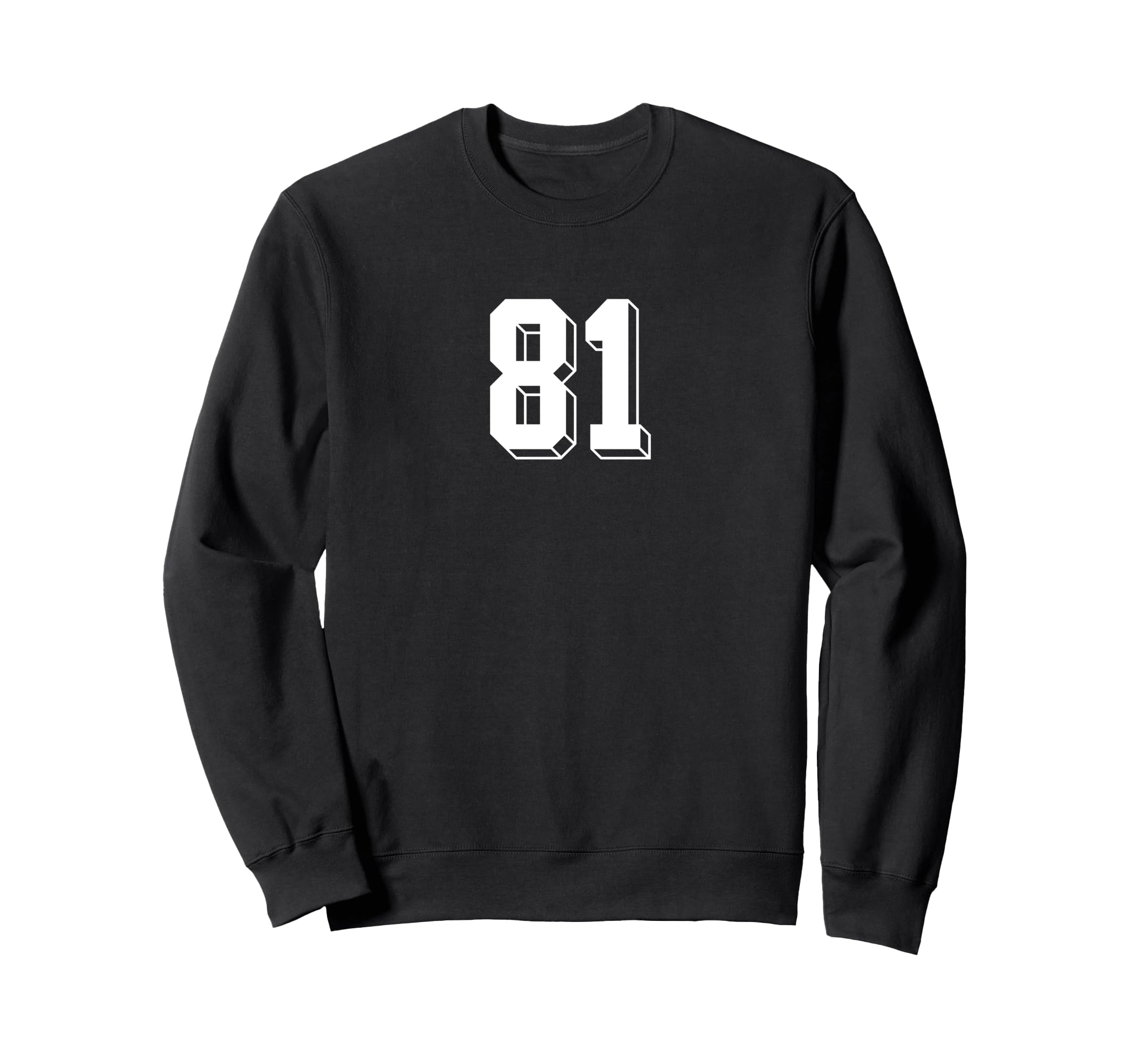 Number 81 80S 90S Soccer Team Sweatshirt - Fun Novelty Design Men Women