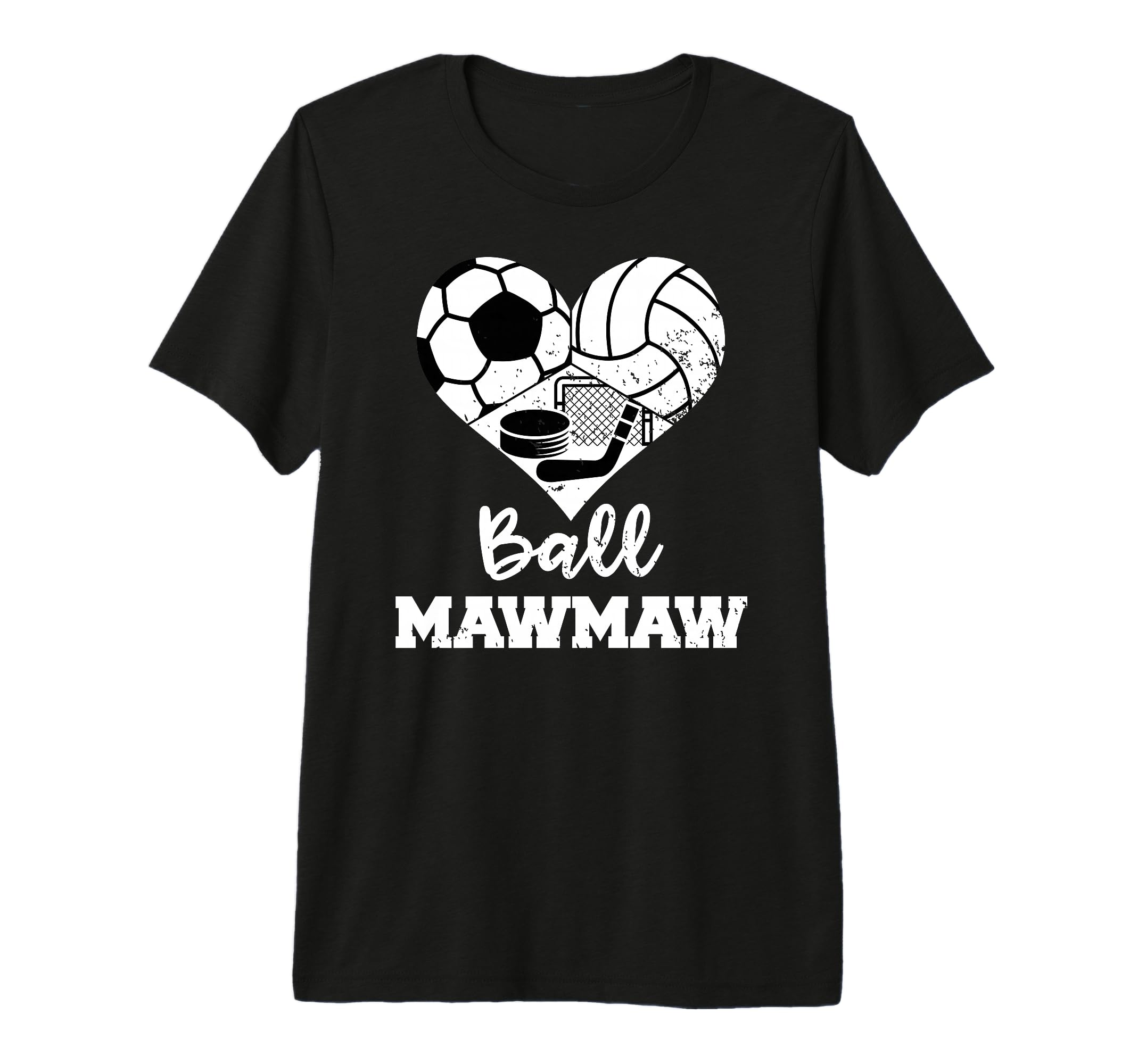 Ball Mawmaw Funny Soccer Volleyball T-Shirt - Minimalist Print Unisex