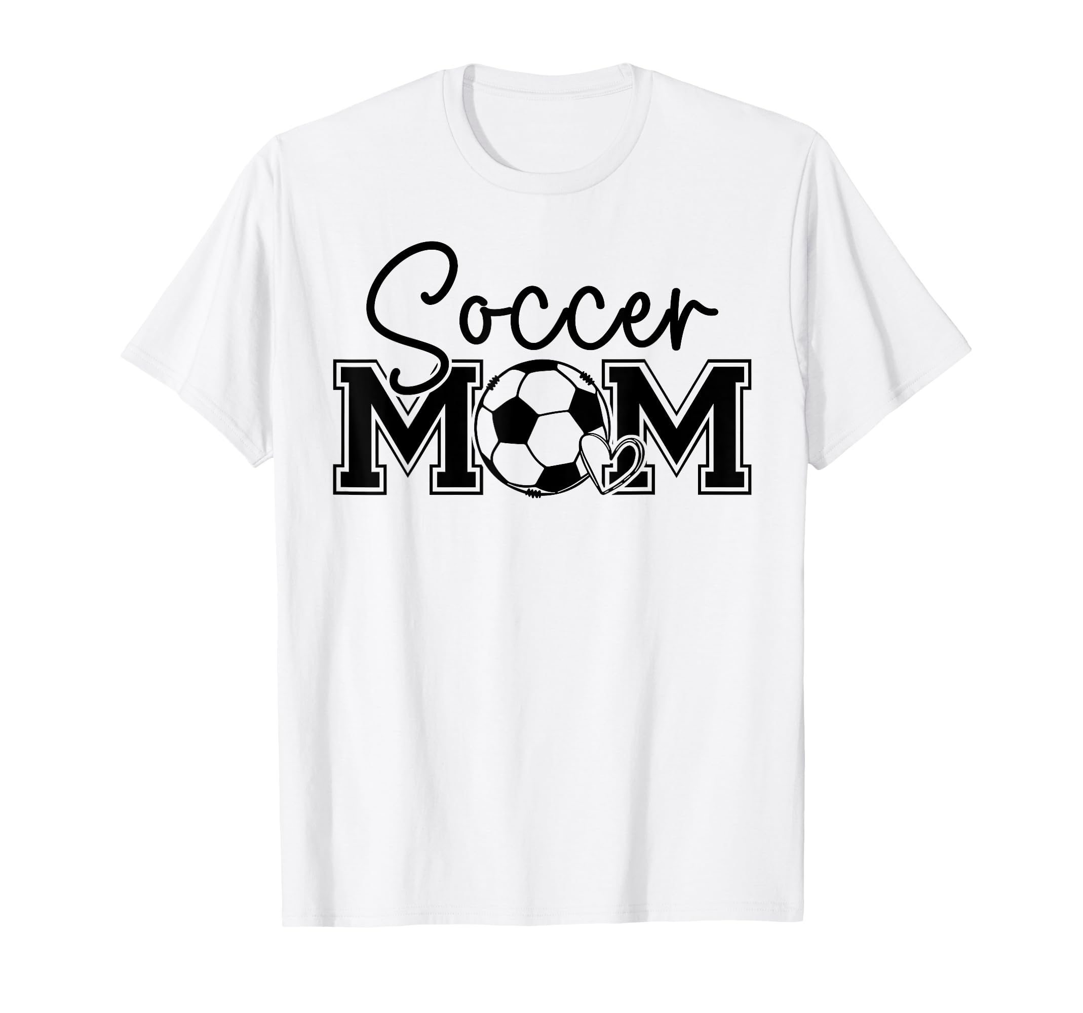 Soccer Mom Heart Game Day Vibes Soccer T-Shirt - Novelty Apparel Men Women