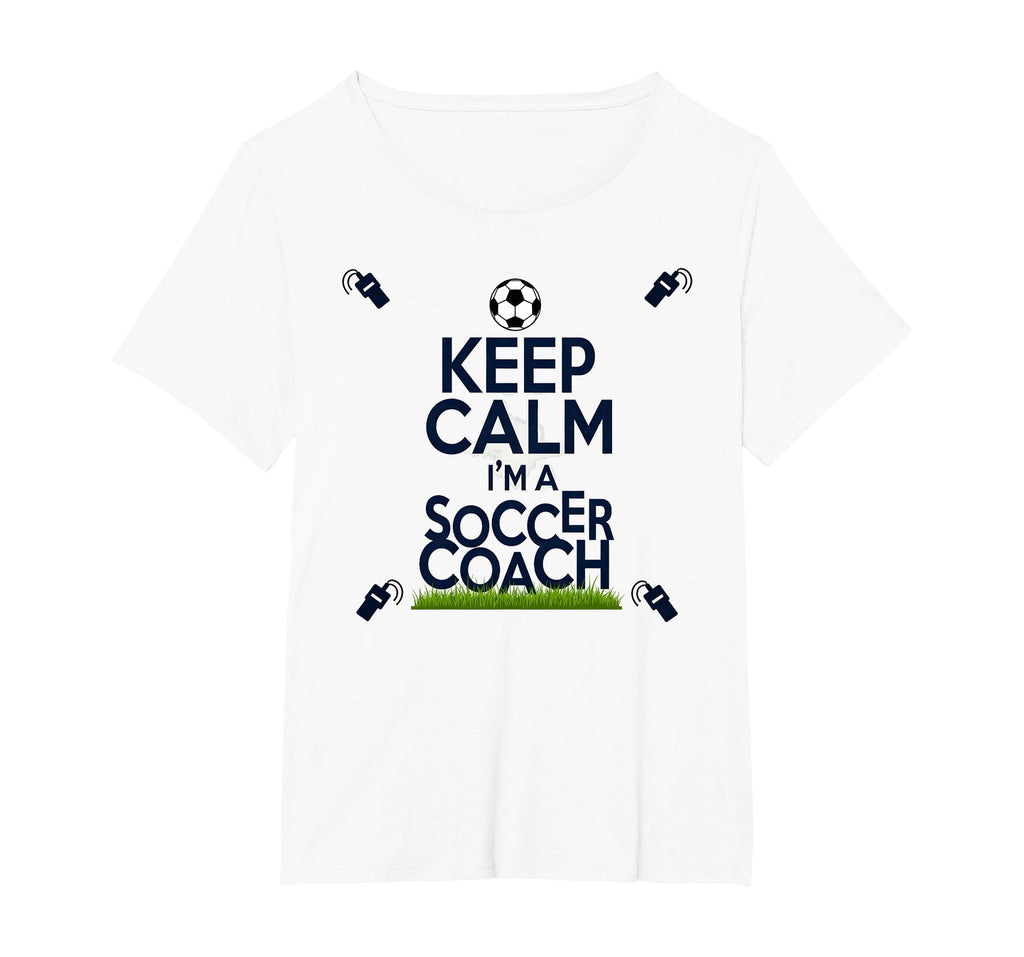 Keep Calm Im Soccer Coach Funny Sports T-Shirt - Custom Art Print Unisex