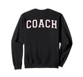 Coach Sports Trainer Varsity White And Sweatshirt - Graphic Print Unisex