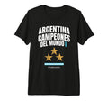 Argentina World Champion 2022 Soccer T-Shirt - Casual Everyday Wear Unisex