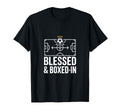 Blessed And Boxed Soccer Football T-Shirt - Trendy Graphic for Adults