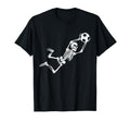 Funny Skeleton Soccer Lovers Spooky T-Shirt - Unique Graphic Unisex