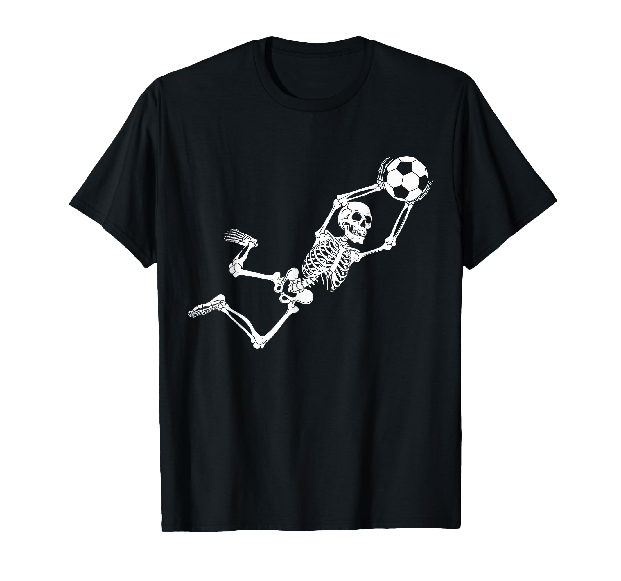 Funny Skeleton Soccer Lovers Spooky T-Shirt - Unique Graphic Unisex