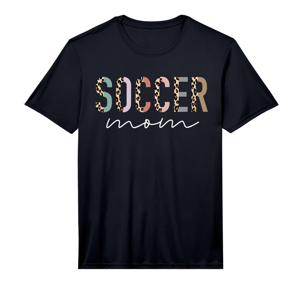 Mens Soccer Mom Gifts Leopard Soccer T-Shirt - Unique Graphic Men Women