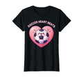 Soccer Heart Beats Passionate Fan T-Shirt - Casual Everyday Wear Men Women