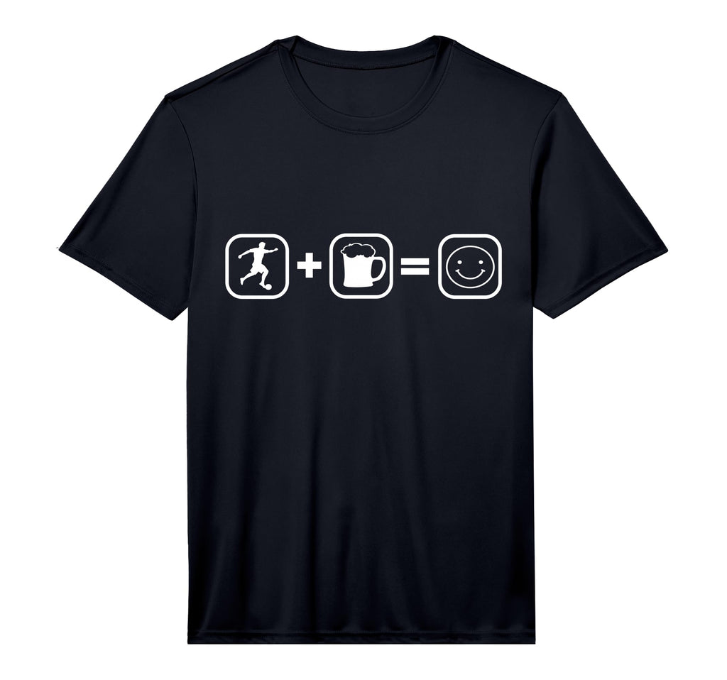 Mens Soccer And Beer Soccer Lover T-Shirt - Aesthetic Graphic for Adults