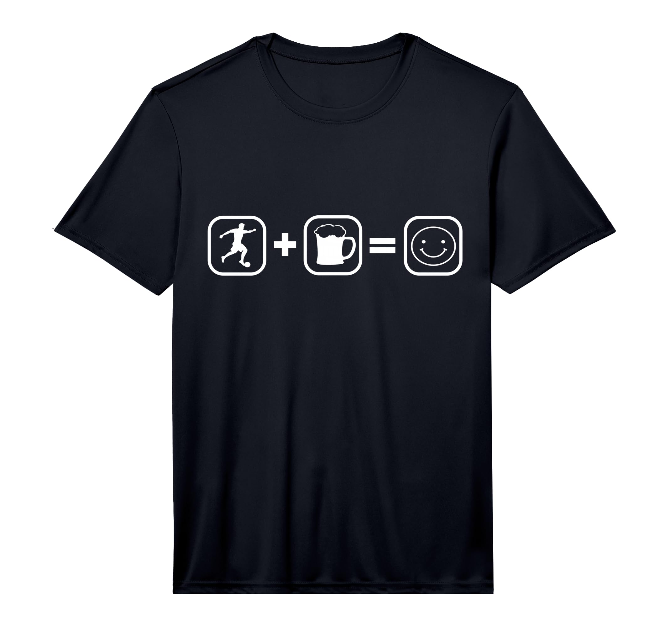 Mens Soccer And Beer Soccer Lover T-Shirt - Aesthetic Graphic for Adults