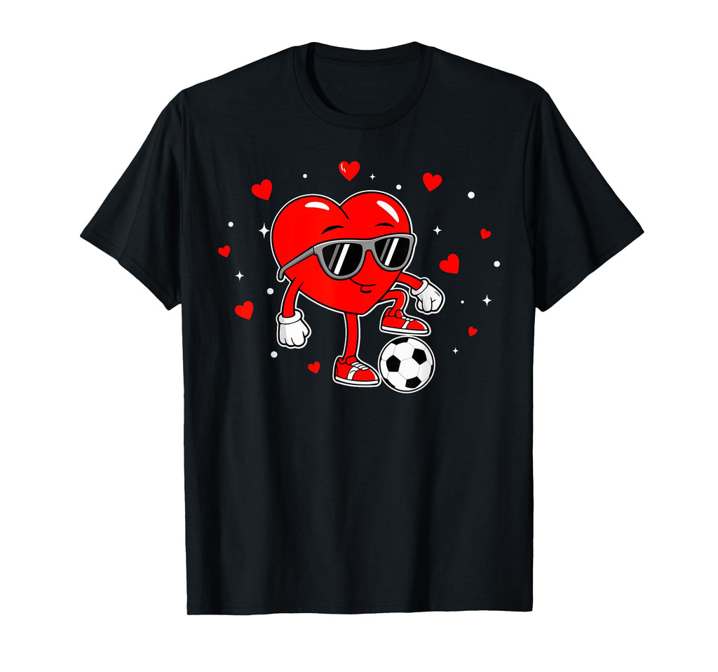 Heart Playing Soccer Love Sports Sweatshirt - Streetwear Style for Adults