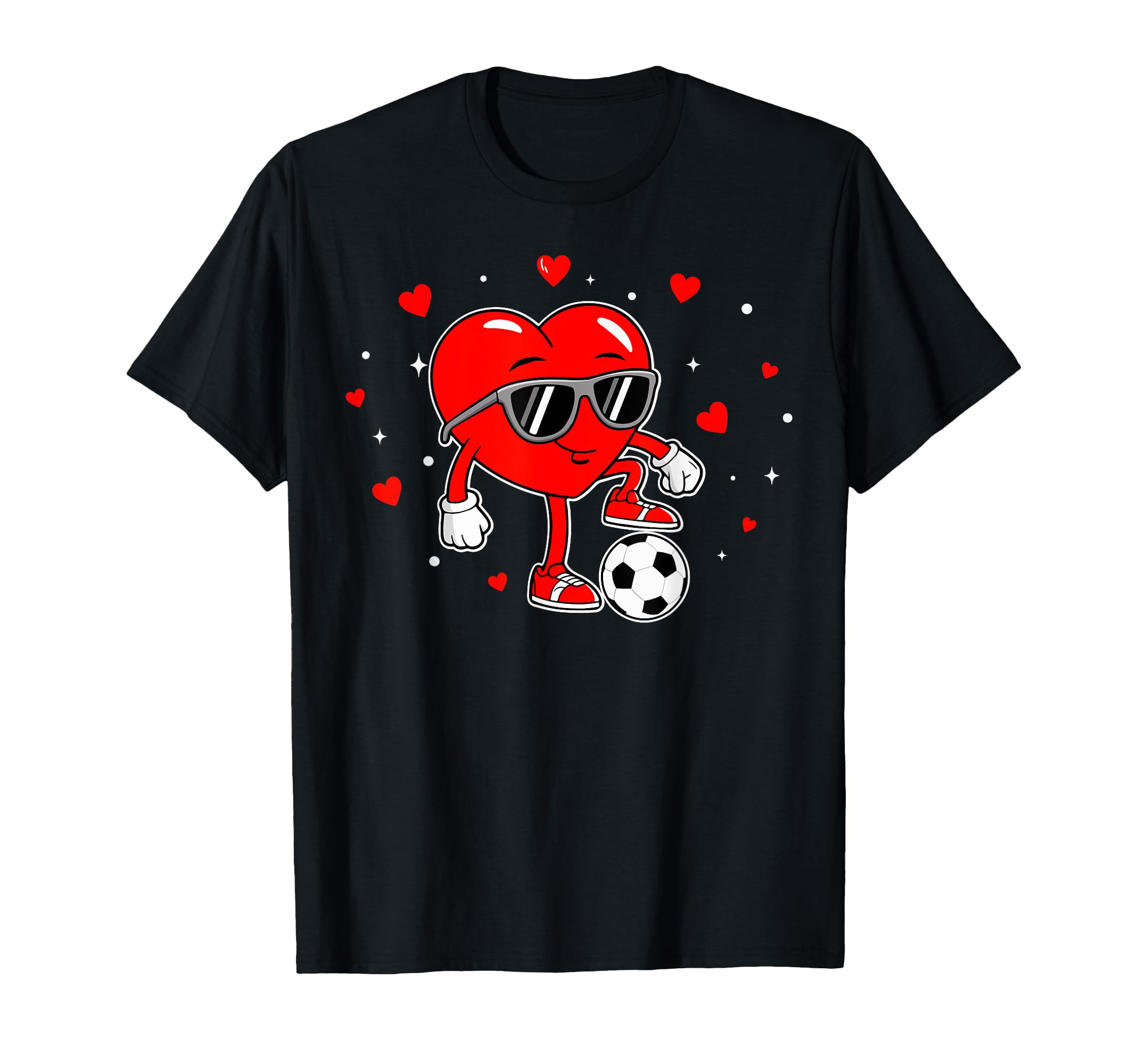Heart Playing Soccer Love Sports Sweatshirt - Streetwear Style for Adults