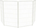 FXW Homeplus Unleashed Indoor Dog Playpen - Stress-Free and Safe Play, Heavy Duty 45 Inch 4 Wire Panels Dog Pen for Large Dogs, White│Patented