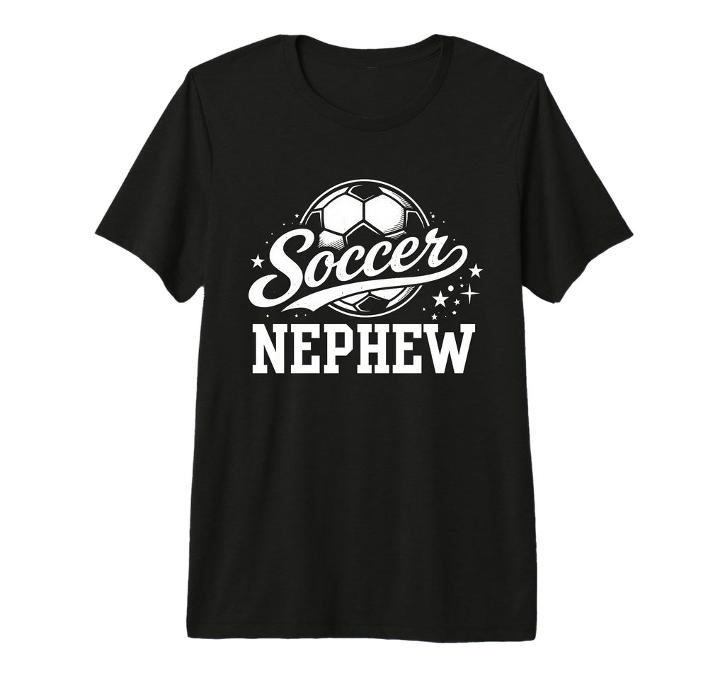 Soccer Nephew Soccer Ball Tri Blend T-Shirt - Custom Art Print Men Women