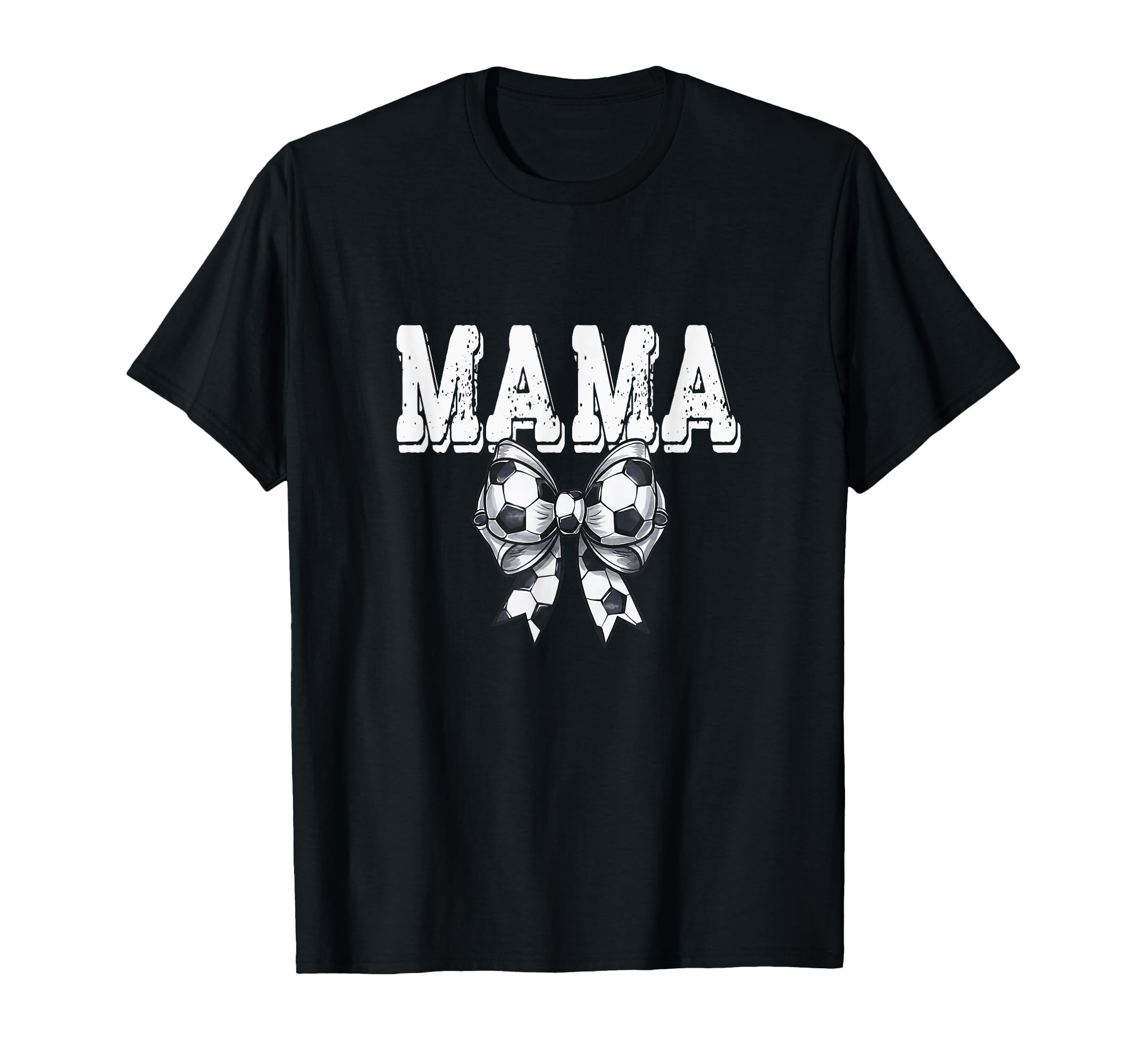 Coquette Soccer Bow Mama Sister T-Shirt - Custom Art Print for Adults