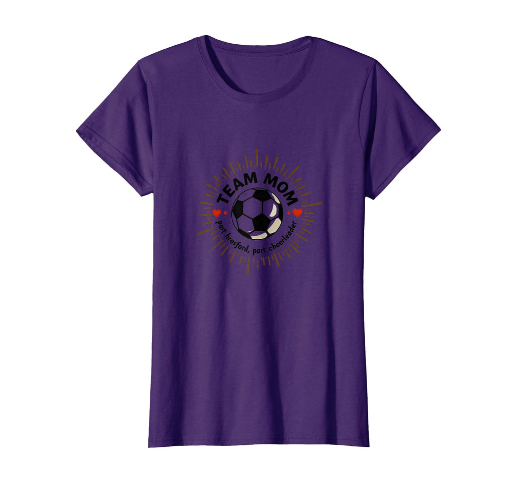 Soccer Mom Team Mom Chauffeur Cheerleader T-Shirt - Graphic Print Unisex