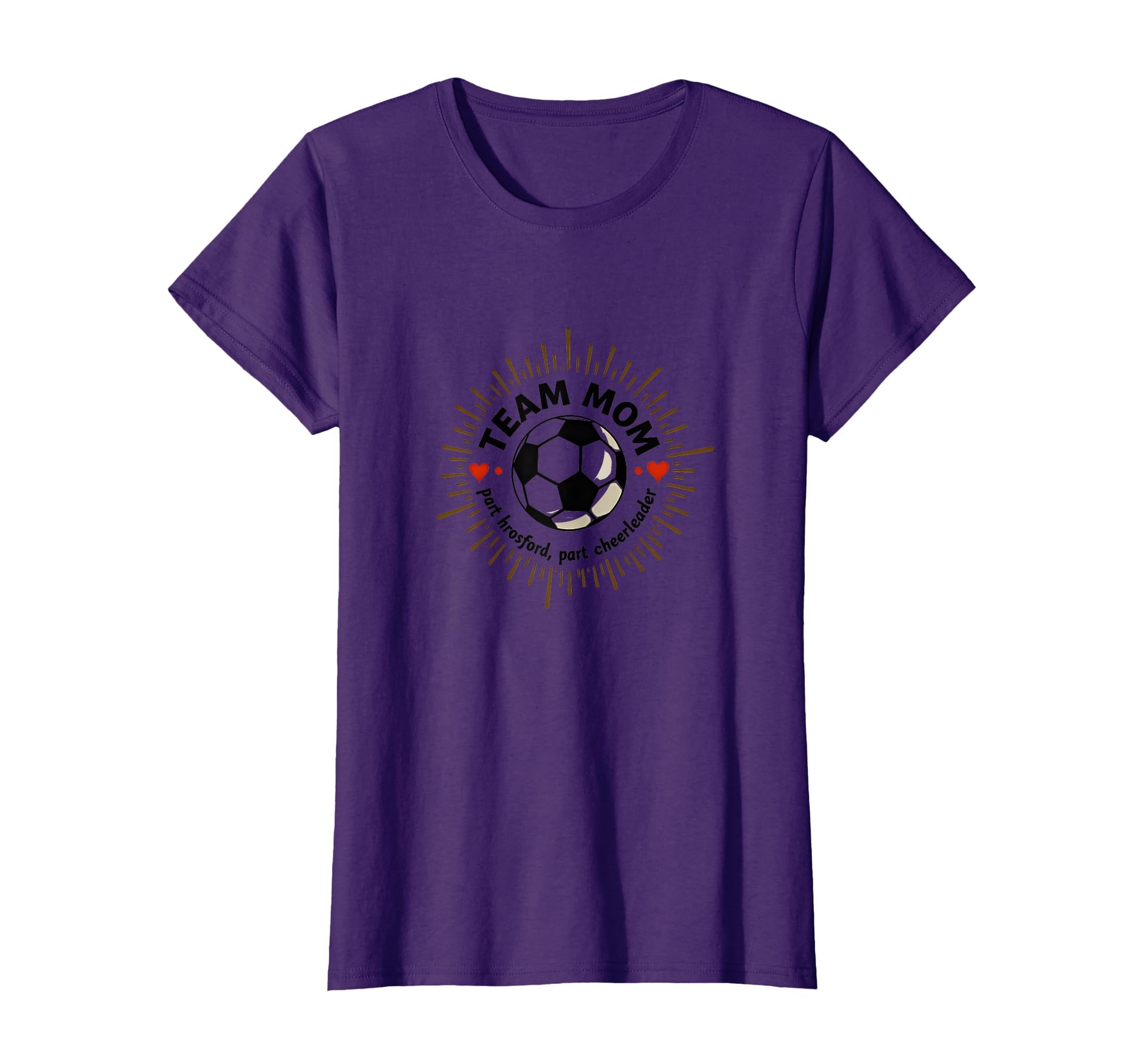 Soccer Mom Team Mom Chauffeur Cheerleader T-Shirt - Graphic Print Unisex