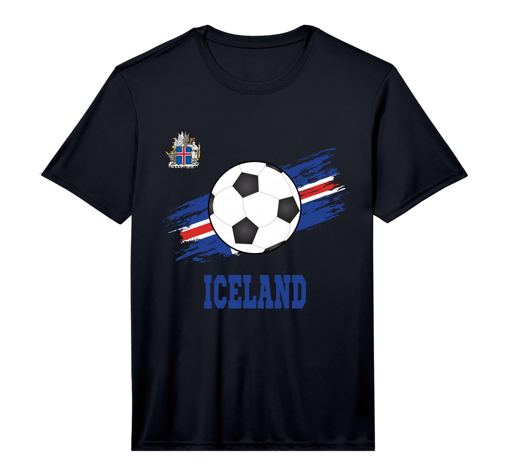 Iceland Soccer Icelandic Football T-Shirt - Casual Everyday Wear Men Women