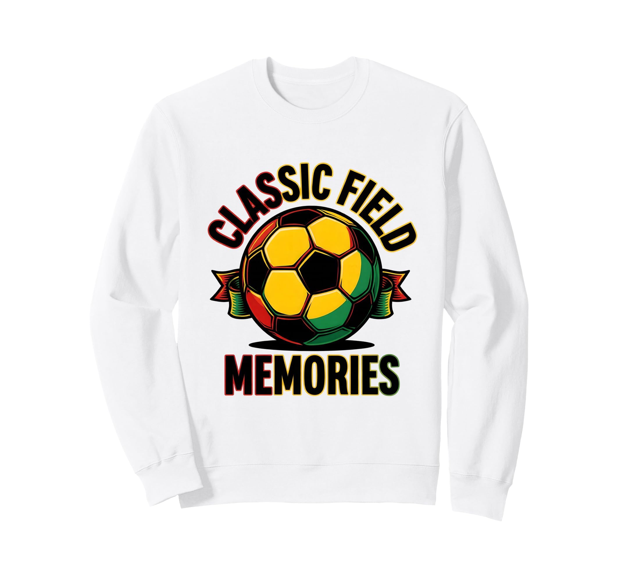 Soccer Ball Field Memories Sweatshirt - Graphic Print Unisex