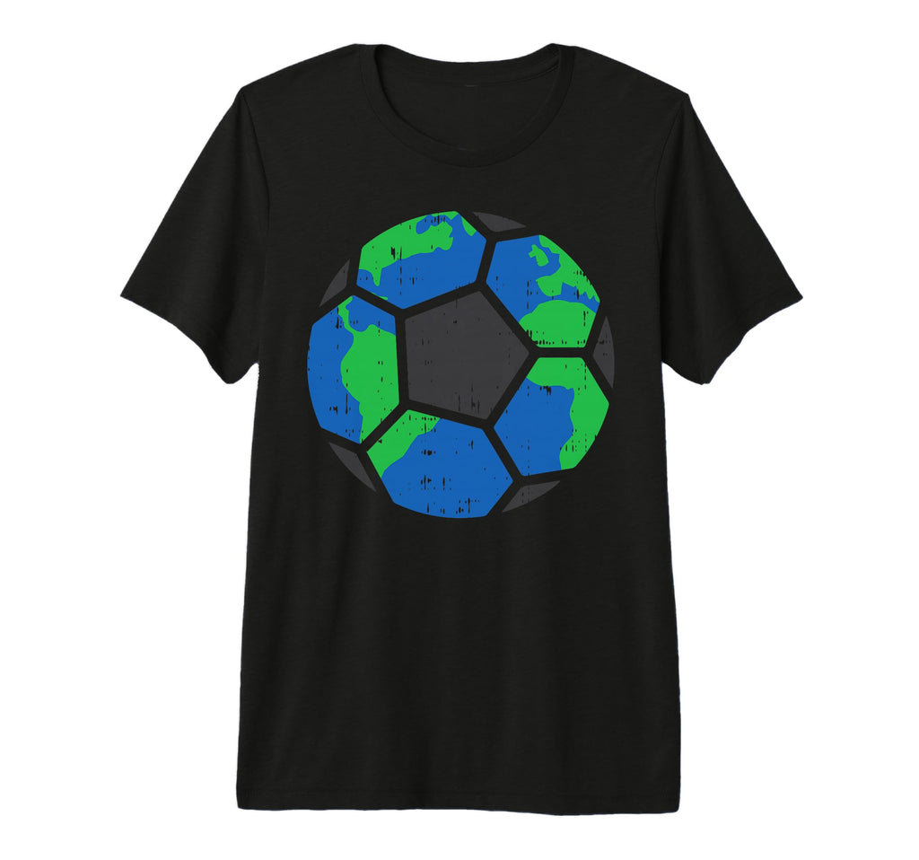 Soccer Ball Earth Day Football Sport T-Shirt - Custom Art Print for Adults