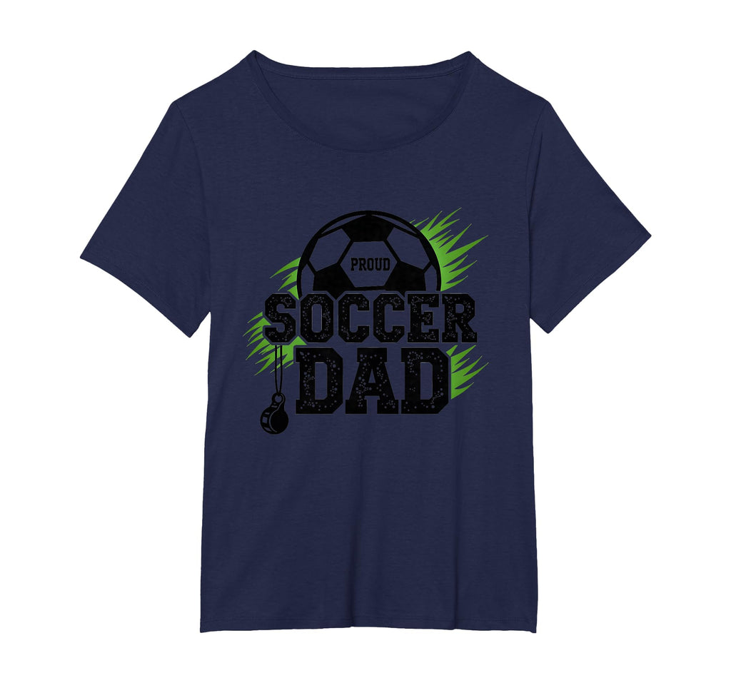 Proud Soccer Dad Whistle Sports Fan T-Shirt - Custom Art Print Unisex